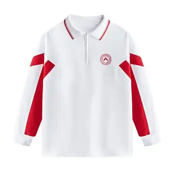 北京人大附中朝阳学校校服春秋外套春季长袖t恤夏季短袖t恤白色长袖