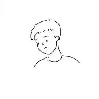 手绘头像男生黑白简约2021最新简笔画头像男生呆萌搞怪
