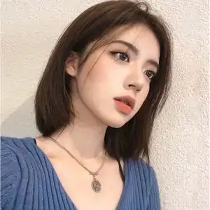 网红假发女短发中分无刘海bobo头气质修脸短直发减龄自然全头套式