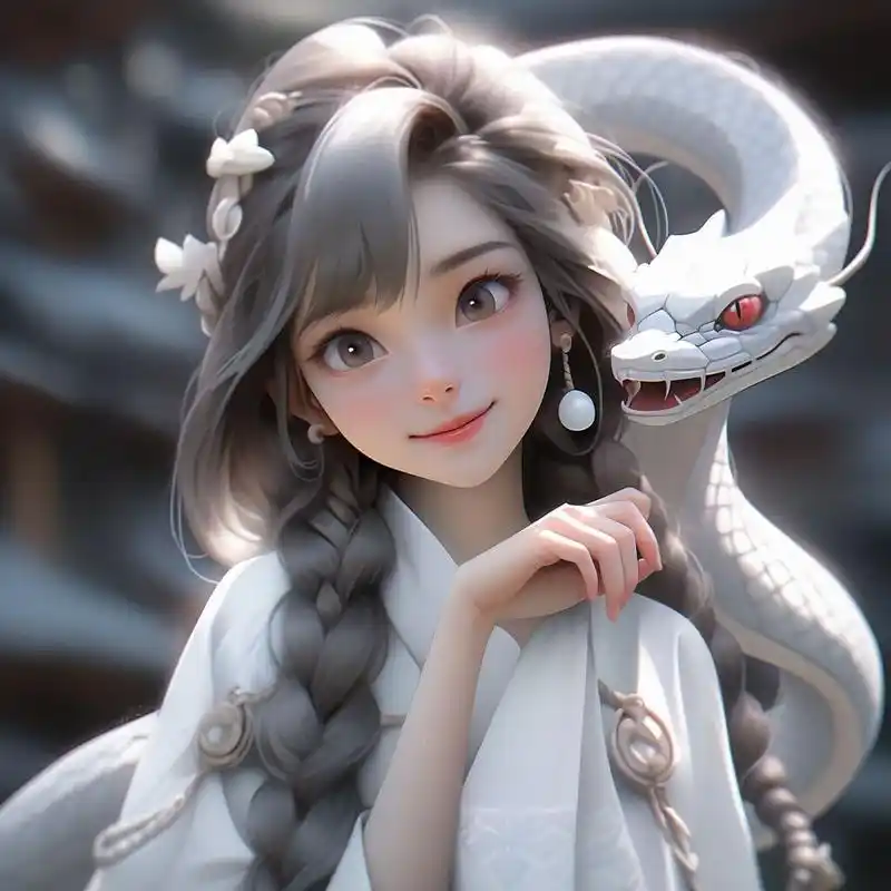 十二生肖 | 少女与蛇 | 头像 -国风 青蛇&白蛇97