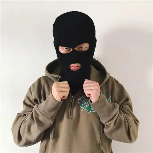 匪徒头套 头套社交牛*症五件套沙雕头套痞帅炸街全脸网红劫头罩匪 头