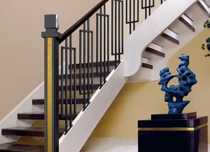 【新浪逛工厂】威亚盾铜门系列报道之楼梯扶手系列:典雅大气 尽显尊贵