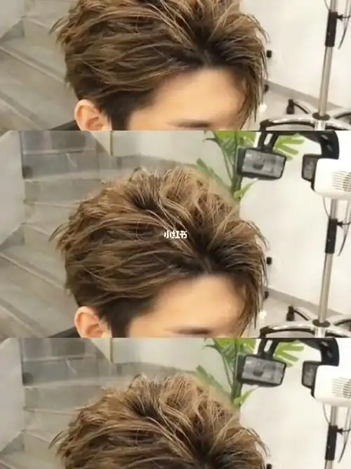 蝴蝶烫港风侧背纹理烫