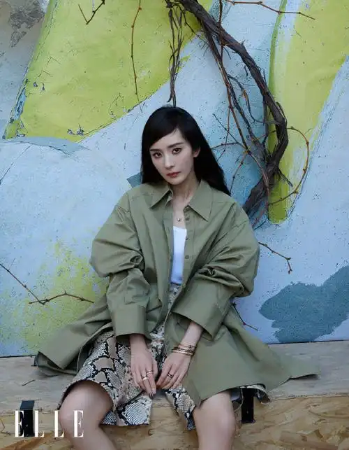 演员杨幂一人多面##杨幂elle六月刊三封面