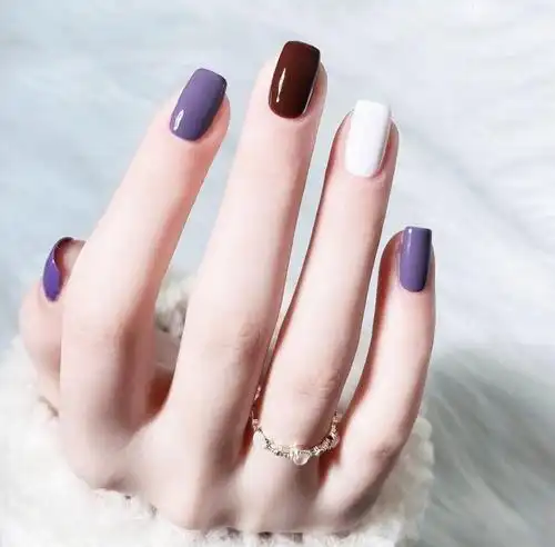 2021新款冰透撞色显白美甲