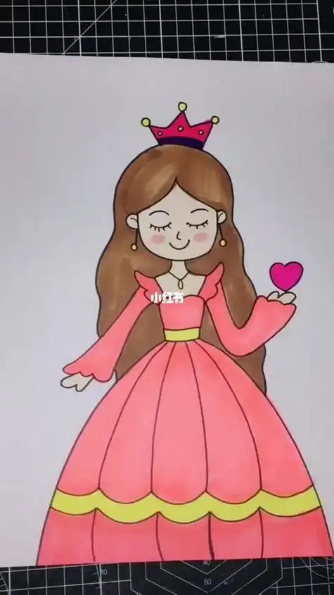 简笔画公主简单又漂亮美少女可爱