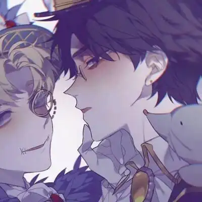 动漫帅气基友头像一对两张基佬头像动漫情侣头像二次元帅气基佬头像