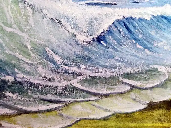 【水彩手绘】大海·浪花→含过程 - 简书