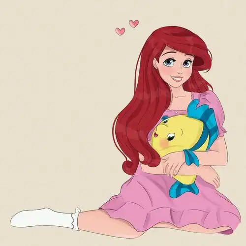 迪士尼公主的飘逸发型爱丽儿细节满满安娜过于好看