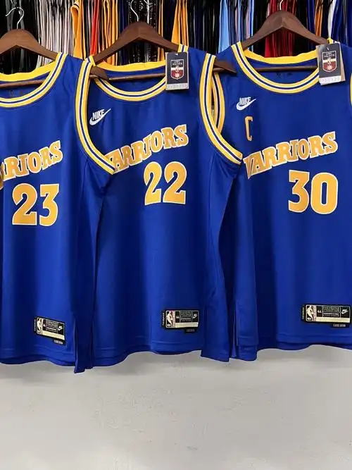 23赛季勇士队复古版30号库里23号格林11号汤普森3号普洱nba球衣