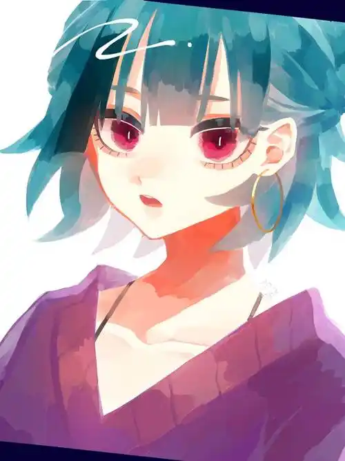 性癖夏的挑染人物壁纸插画图片