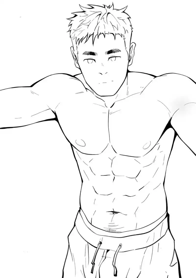 该更新了.#96 #procreate绘画 #腹肌 #插画# - 抖音