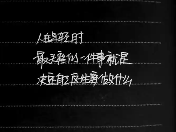 《工作与人生》——手写王小波经典语录