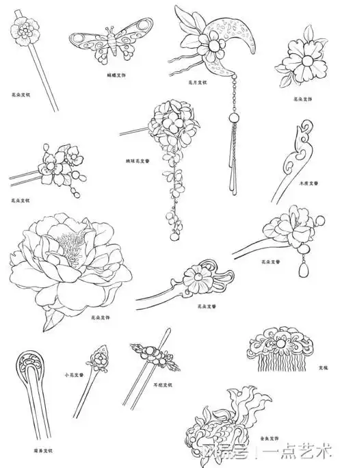 分享一组古风素材带你画好古风插画