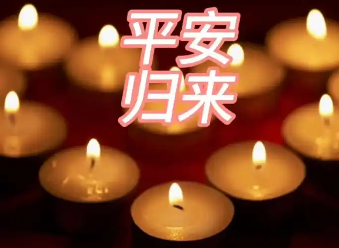 一定要平平安安的!祈禱一切順利!