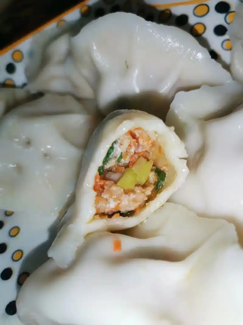 德大叔土猪肉水饺真材实料看得见肉粒清晰