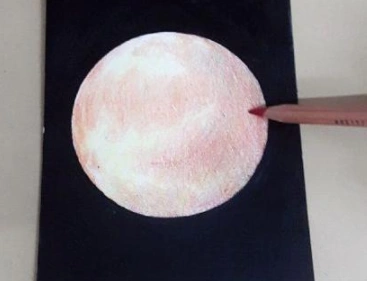 霸气的星球彩铅画绘画教程