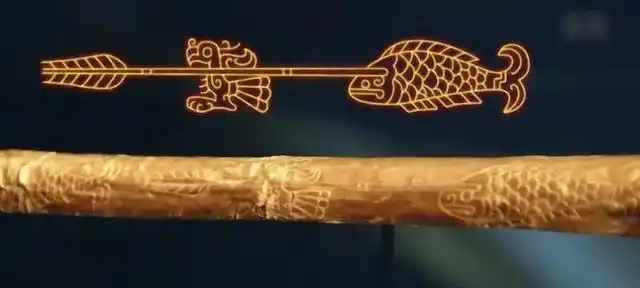 破译三星堆:金杖上有蜀王鱼凫族徽?会是《山海经》说的颛顼吗?