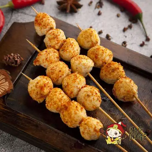 风味小鱼丸串  一串2元