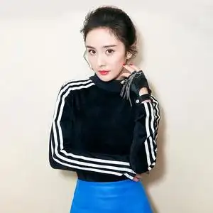 杨幂同款2021秋冬金丝绒半高领打底衫女黑色长袖t恤韩版内搭上衣