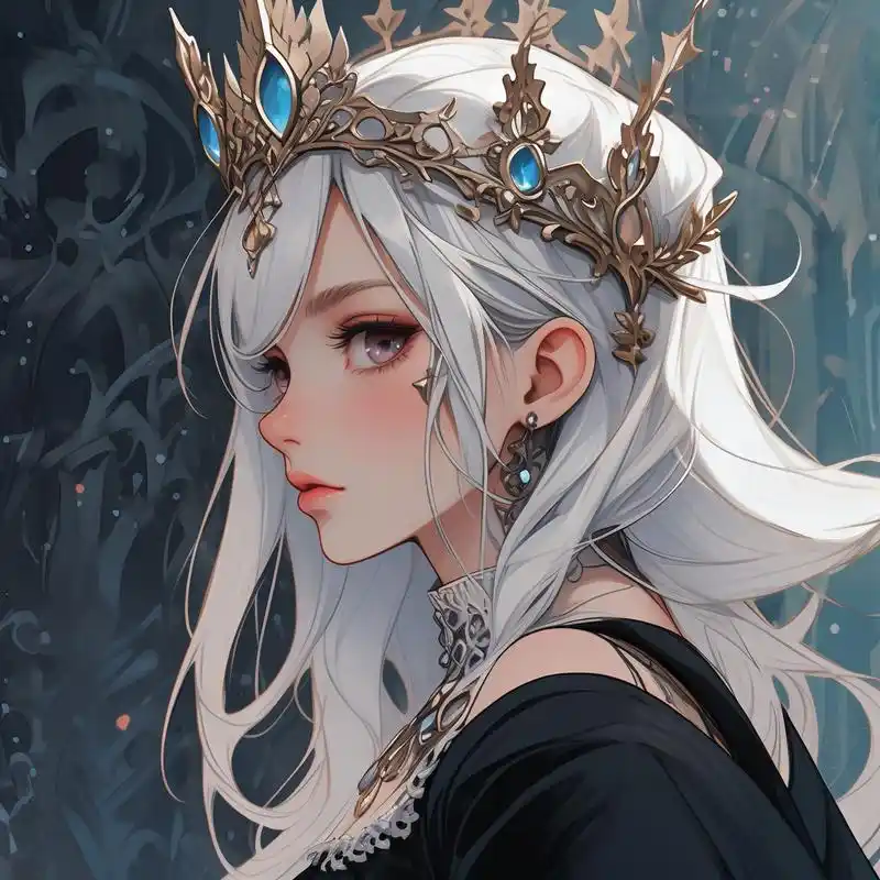 动漫女生头像高冷,绝美又高级9378