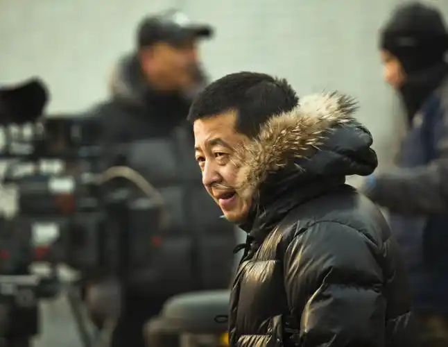 在电影《天注定》(2013)的拍摄现场