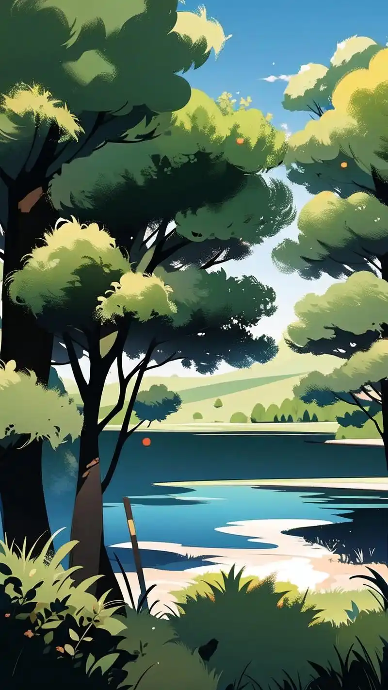 9:16高清湖泊背景图98 探索湖泊的宁静与深邃,一组9:16高清湖泊背景