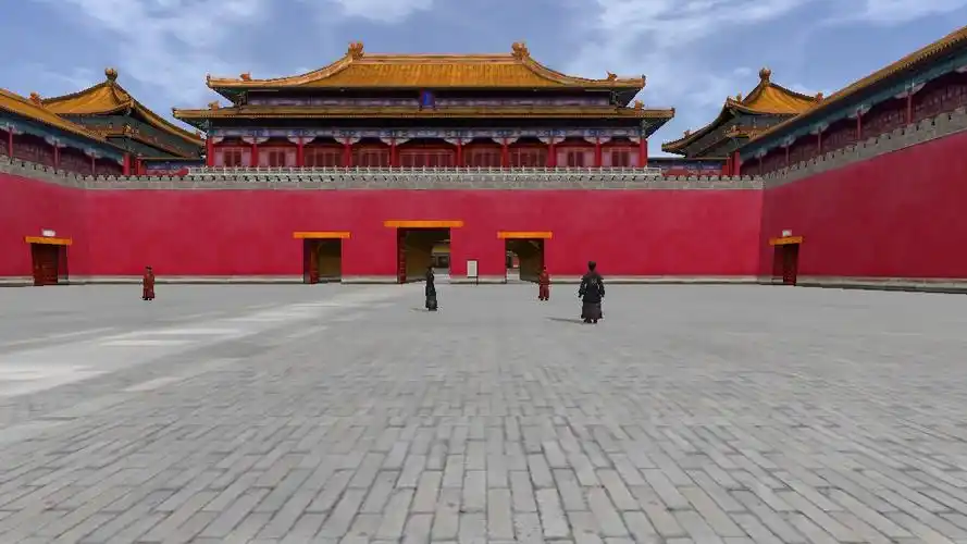 我进去逛了,很可惜的是游戏里面也只开放了现实故宫参观的线路.