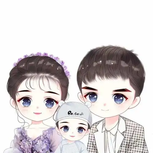 一家三口头像设计,四月微信头像合集,温馨幸福