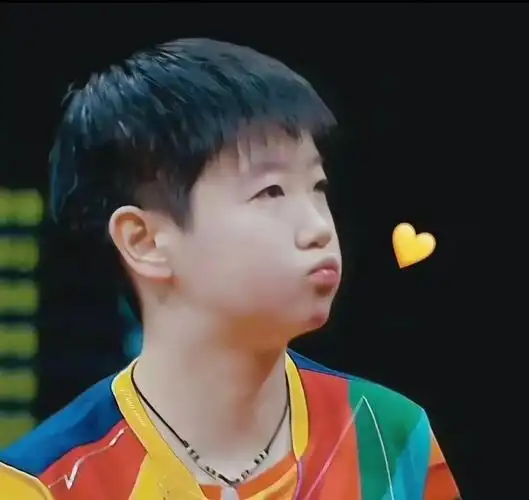 天选混双莎头组合  是哥哥与妹妹可爱嘟嘴系#王楚钦孙颖莎  - 抖音