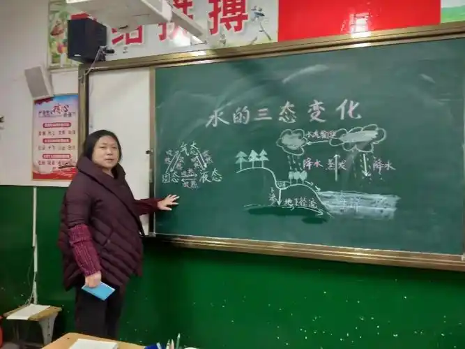 乔秋玲老师 三年级科学上册《水的三态变化》板书设计