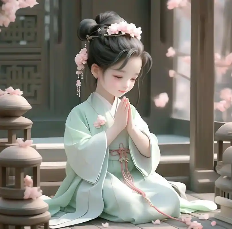 头像:双手合十,表达心中的祈愿,向天地万物传达爱与美好