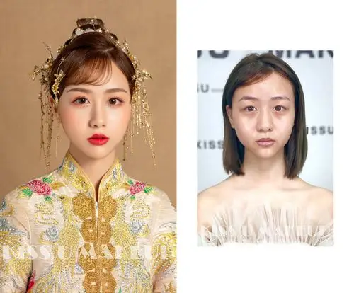 短发中式新娘造型