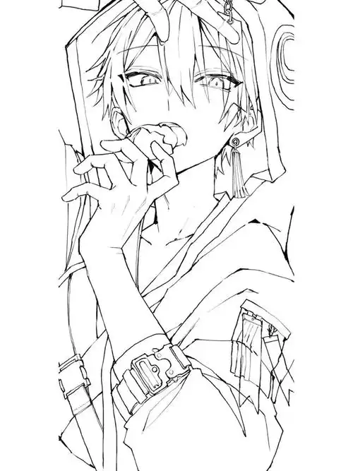 国美考研|动画人物神态线稿参考素材分享97