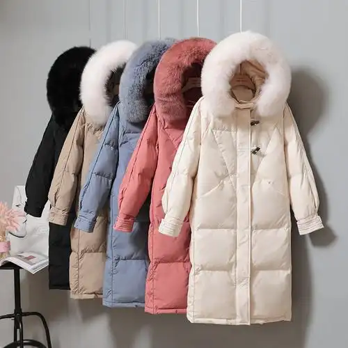 羽绒棉服2021冬季新款韩版宽松加厚棉衣女中长款外套直播地摊货源