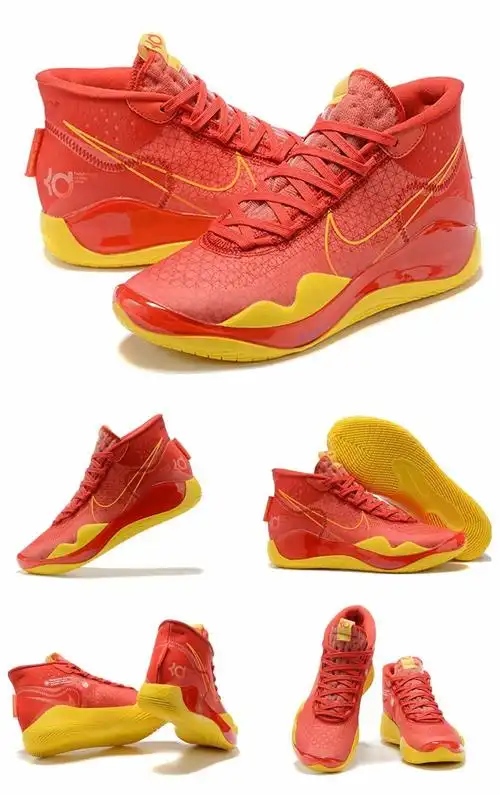 【官方旗舰】杜兰特12代 kd12黑白实战篮球鞋男学生黑水泥糖果癌 全