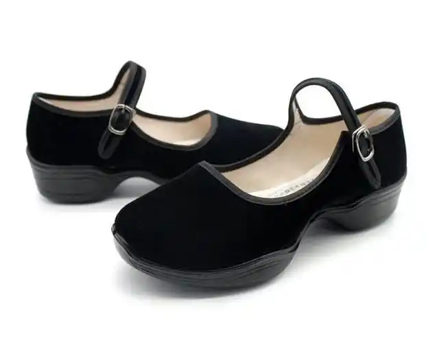 跳舞鞋_老北京女布鞋单鞋黑色舞蹈鞋女鞋 黑色大众款 40