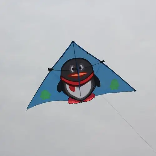 潍坊风筝 qq企鹅风筝 儿童风筝 超级易飞 优质格子 结实耐用