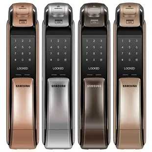 p50电子锁 三星指纹锁家用防盗门锁智能密码 718 锁dp728 h30 609