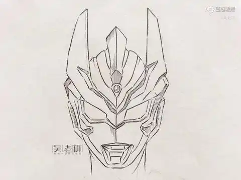 奥特曼系列线描简笔,奥特曼令迦?