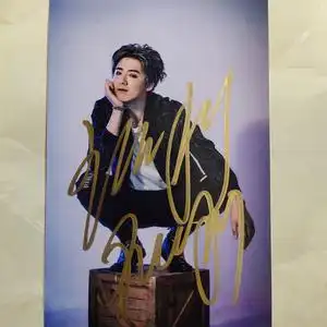 冲其他钻现货摩登兄弟亲笔照6寸 刘宇宁机场签名定妆照双122020