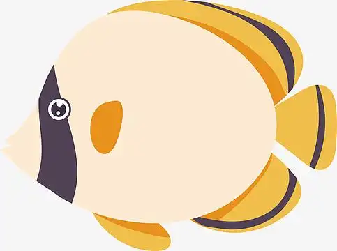 鱼卡通矢量素材素材_鱼卡通矢量素材图片元素-觅元素