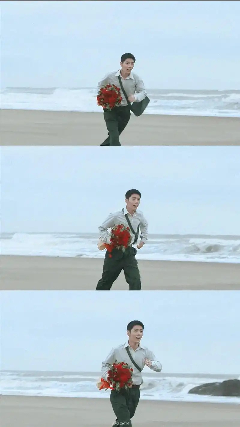 肖战 19岁的男孩手捧玫瑰花奔向喜欢的女孩,那是他最后一次 - 抖音