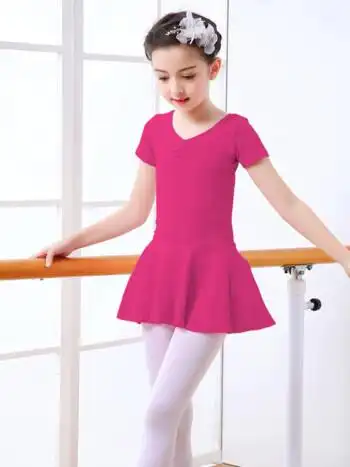 服女孩子中大童夏季专业长袖短袖812岁玫红短袖110码适身高100110cm