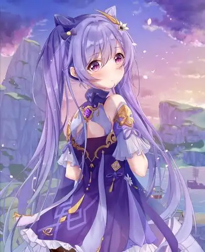 少女紫色系动漫壁纸第四期