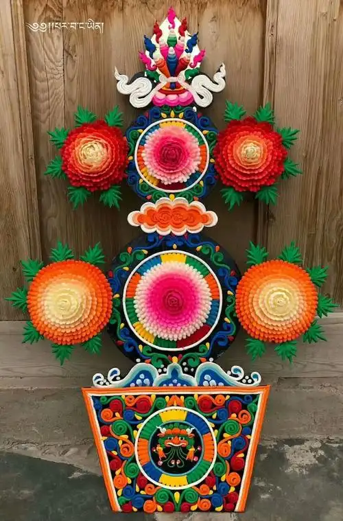 青海省塔尔寺酥油花