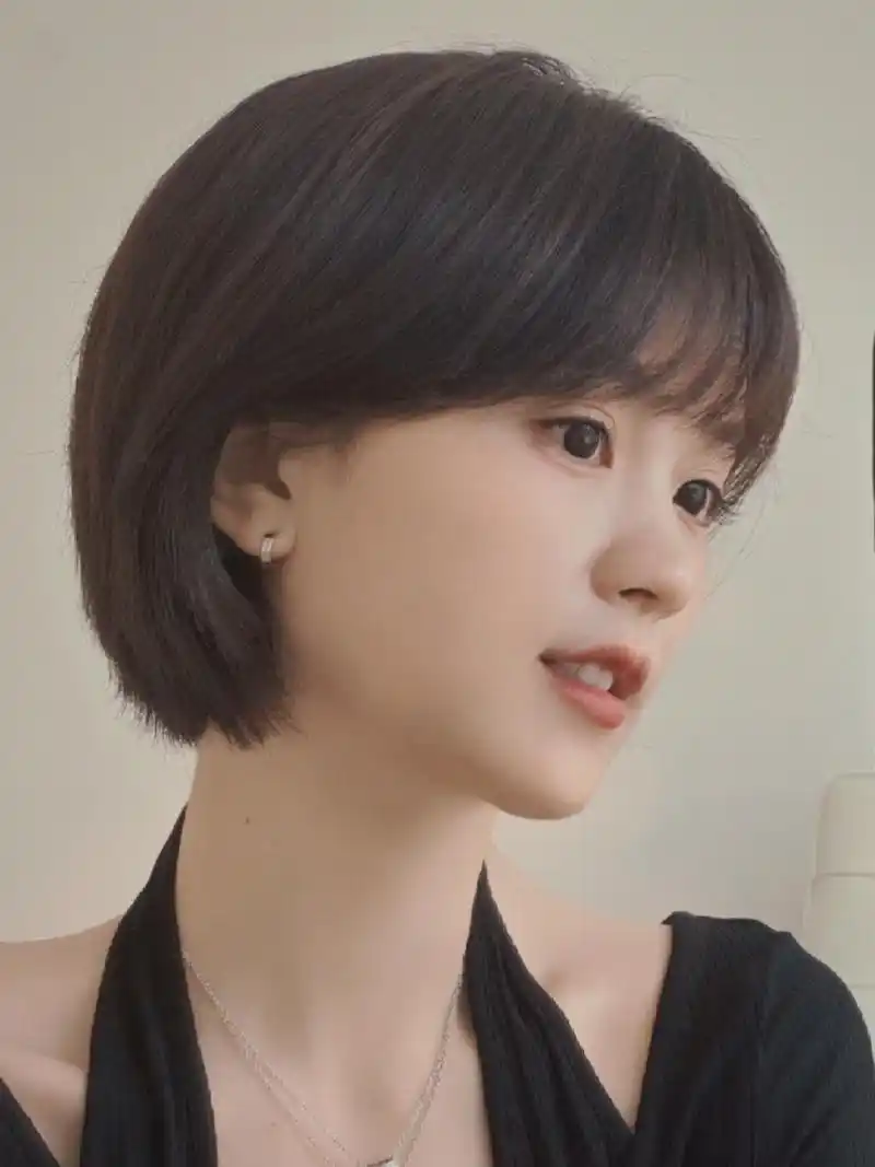 超好看的挂耳短发~可盐可甜适合圆脸方脸93 |||||||  超好看的挂耳