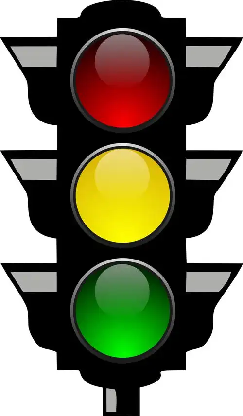 cartoon traffic light clipart