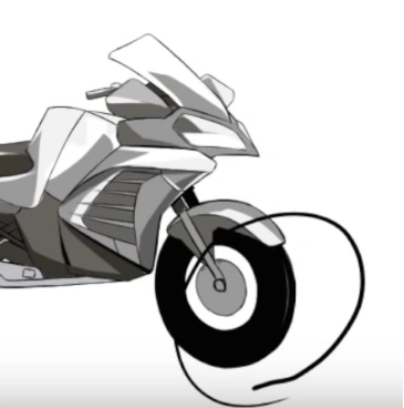 教你超帅摩托车的画法教程