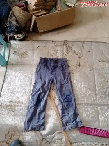 怀旧老补丁劳动布裤